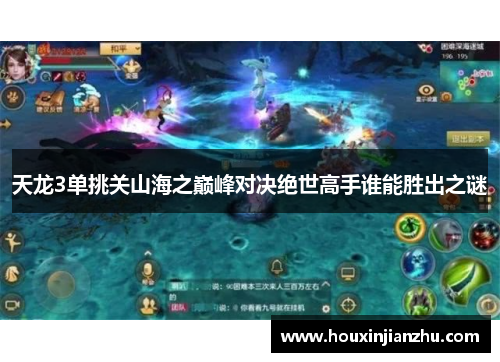 天龙3单挑关山海之巅峰对决绝世高手谁能胜出之谜